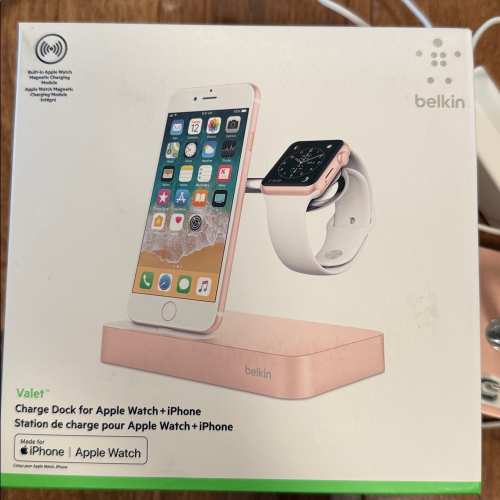 Belkin Pink Charging Station for iPhone and Apple Watch